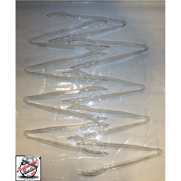 9 NEW CAMBRO 9" CLEAR PLASTIC TONGS