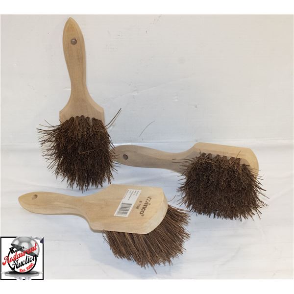 3 NEW WINCO 10" POT BRUSHES