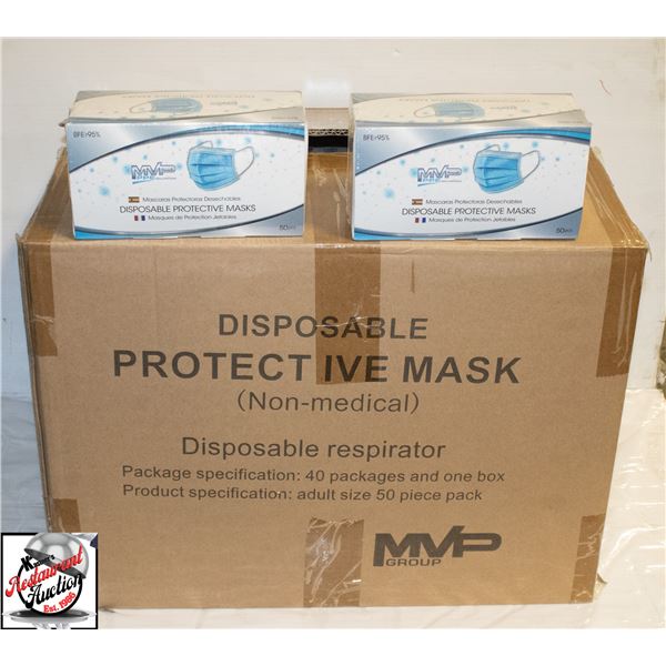 CASE OF MVP DISPOSABLE PROTECTIVE MASKS