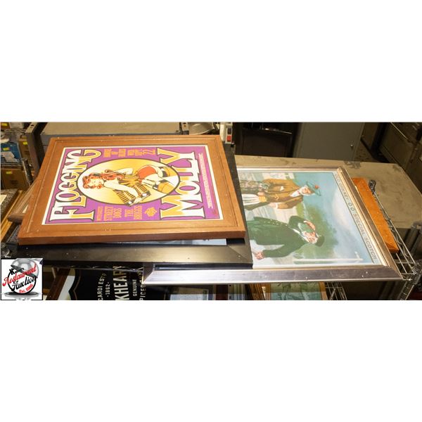 SHELF OF ASSORTED BAR WALL DECOR