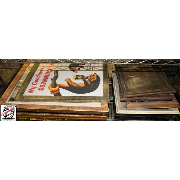 SHELF OF ASSORTED BAR WALL DECOR