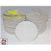 24 7" GLASS SAUCERS