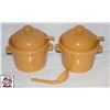 2 CERAMIC TUREENS W/ LADDLES