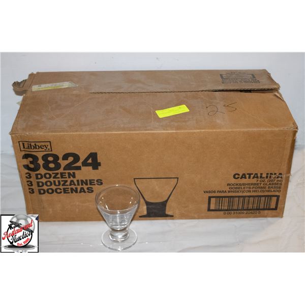 25 7 OZ SHERBERT GLASSES