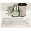 Image 1 : STAINLESS STEEL LOT:10OZ TABLECRAFT DREDGER, FLOUR