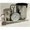 Image 2 : STAINLESS STEEL LOT:10OZ TABLECRAFT DREDGER, FLOUR