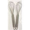 Image 2 : TWO 10" STAINLESS STEEL WHISKS / WHIPS