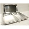 Image 1 : 3 PACK 1/8 SIZE HD SERVING TRAYS 6" X 10" X 1"