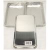 Image 2 : 3 PACK 1/8 SIZE HD SERVING TRAYS 6" X 10" X 1"