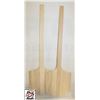 Image 1 : 2 NEW 24" WOOD PIZZA PEELS