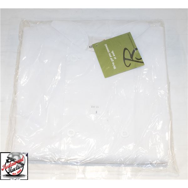 NEW SMALL WHITE CHEFS JACKET
