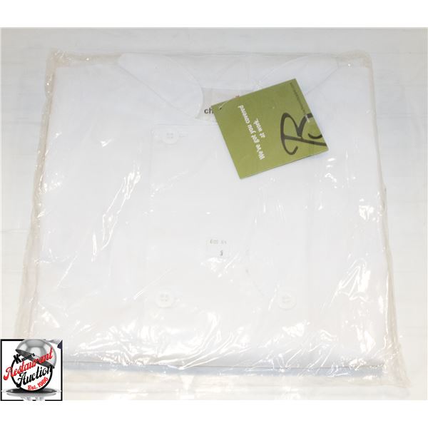 NEW SMALL WHITE CHEFS JACKET