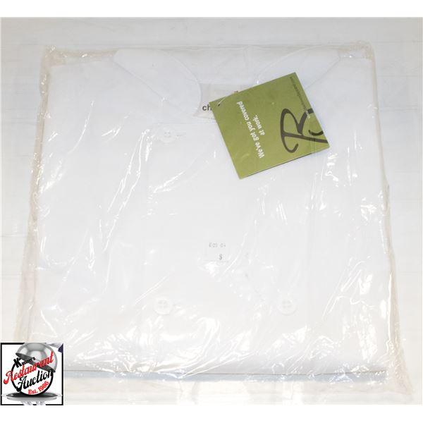 NEW SMALL WHITE CHEFS JACKET