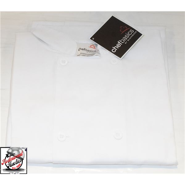 NEW LARGE WHITE CHEFS JACKET
