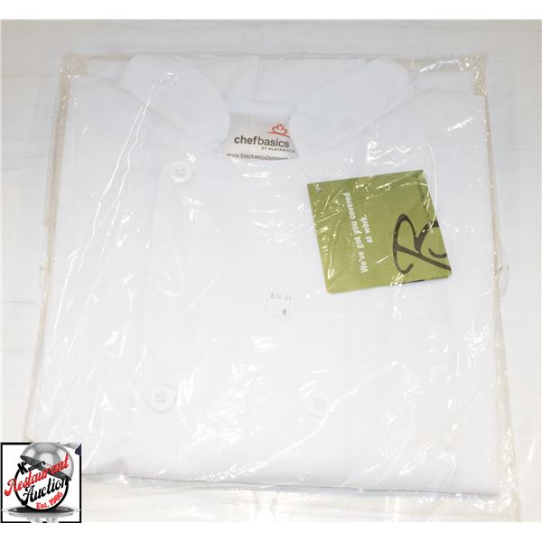 NEW MEDIUM WHITE CHEFS JACKET