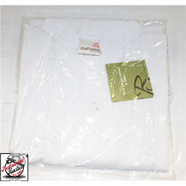 NEW MEDIUM WHITE CHEFS JACKET