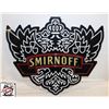 Image 1 : 24" X 20.5" SMIRNOFF WALL DECOR * NO POWER CORD *