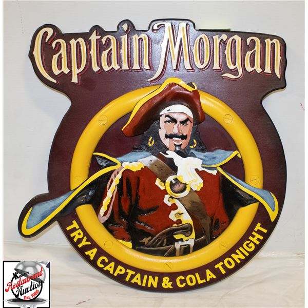 24" X 24" CAPTIAN MORGAN WALL DECOR