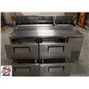 Image 2 : *SOLD AS IS* TRUE 67" 4 DRAW PIZZA PREP TABLE