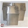 Image 1 : 3 WALL MOUNT S/S GARBAGE BINS