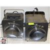 TWO LARGE LED STAGE LIGHT FIXTURES