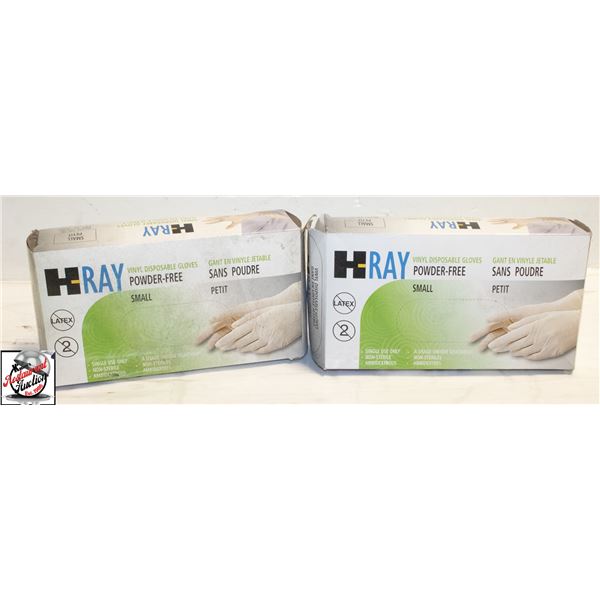 200 H-RAY VINYLE DISPOSABLE GLOVES SMALL