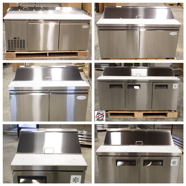 FEATURED LOTS: BRAND NEW SALAD PREP TABLES