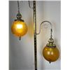 Image 6 : Mid Century Modern Amber Glass Tension Lamp