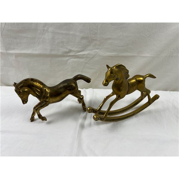 Brass Horse Figures