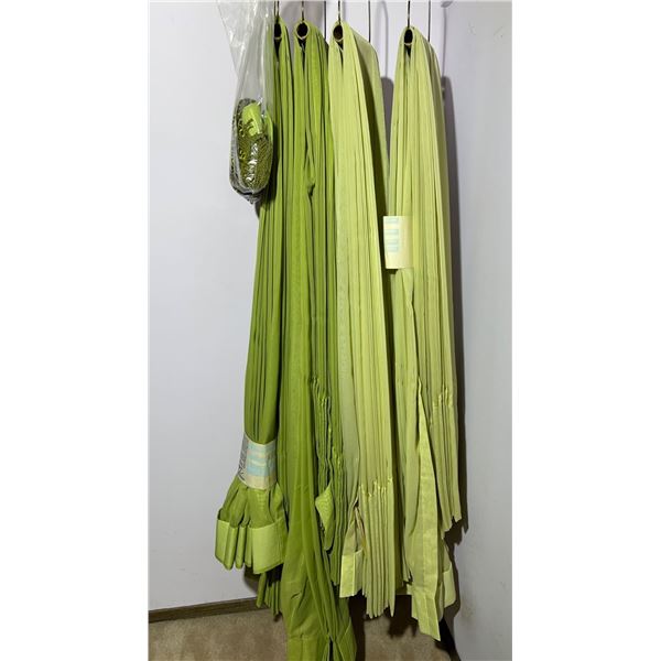 Vintage Green Curtains