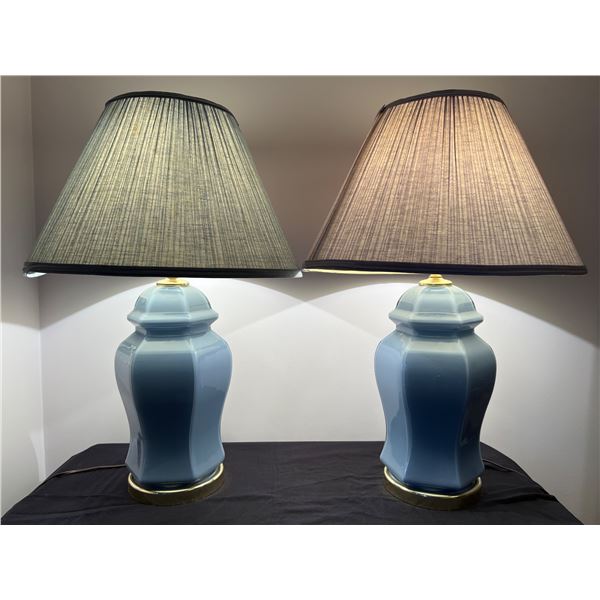 Blue-Hued Table Lamps