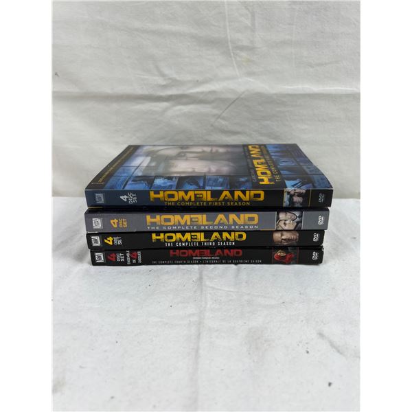 Homeland Seasons 1-4 on DVD