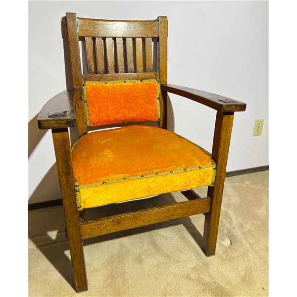 Antique Solid Wood Armchair