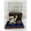 Image 1 : Vintage Silver Filigree Rickshaw Figure