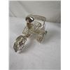 Image 4 : Vintage Silver Filigree Rickshaw Figure