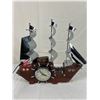 Image 1 : Vintage United Maritime Sailboat Clock