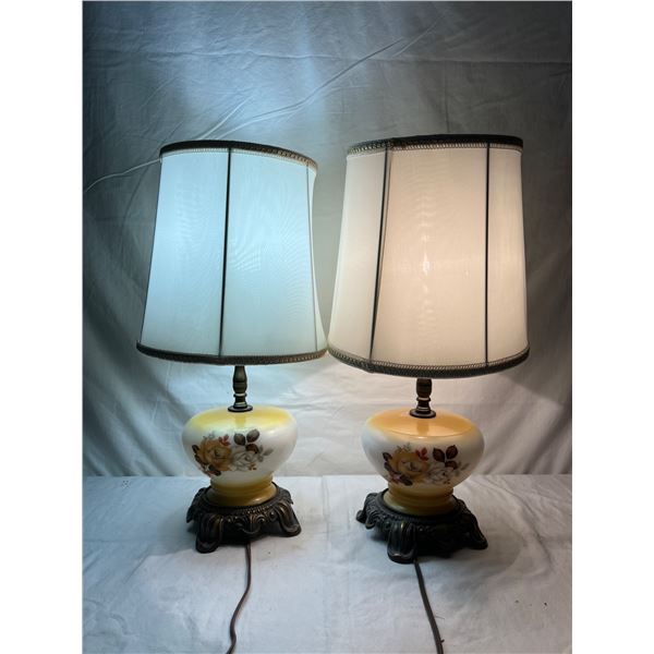 Ceramic Floral Table Lamps