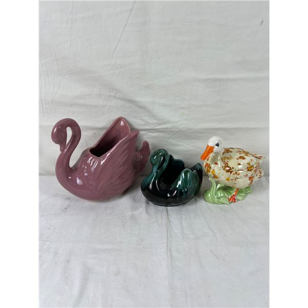 Ceramic Swans & Duck