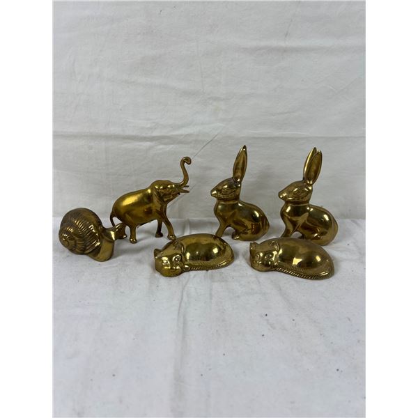Indian Brass Animal Figurines