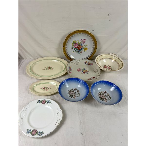 Assorted China Plates