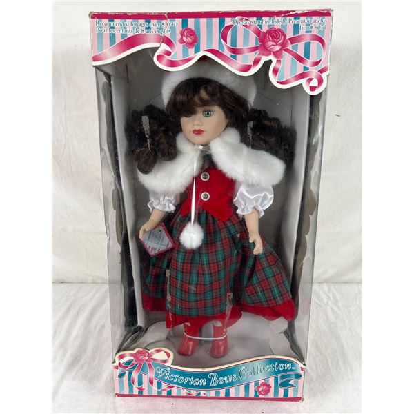 Victorian Bows Hand Painted Porcelain Doll