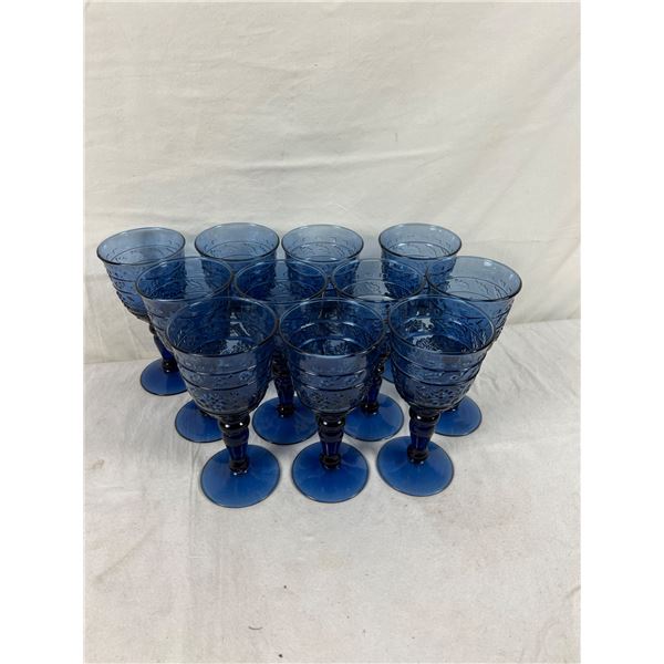 Blue Glass Goblets
