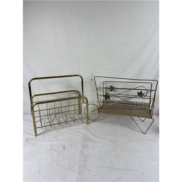 Vintage Brass Magazine Holders