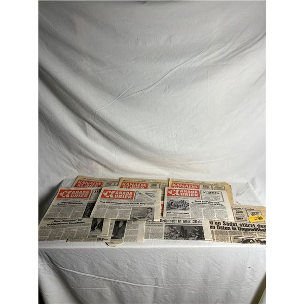 Vintage Kanada Kurier Newspapers