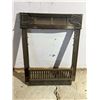 Image 1 : Cast Iron Brass Trimmed Fireplace Insert