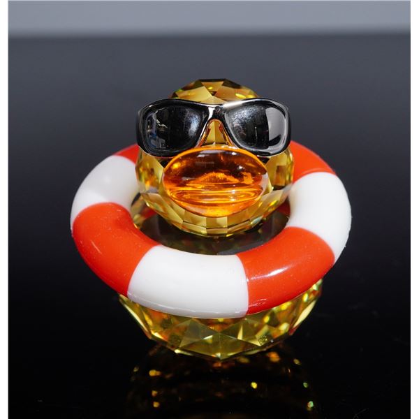 Swarovski Crystal Happy Duck Figurine, Sunny Sam