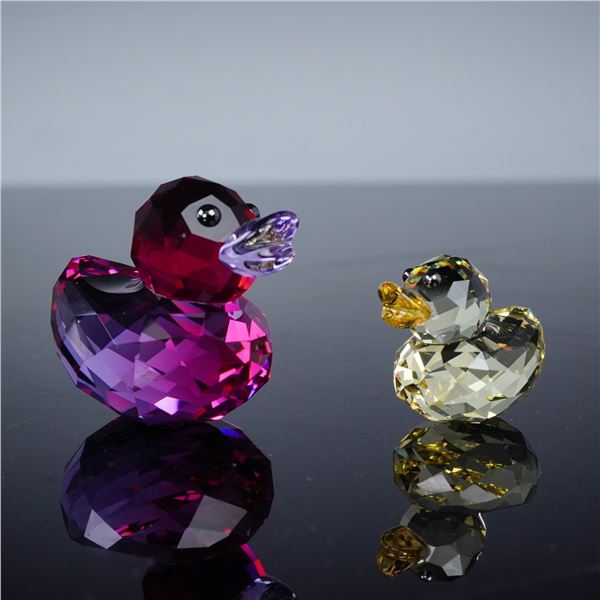 2pc Swarovski Crystal Happy Ducks