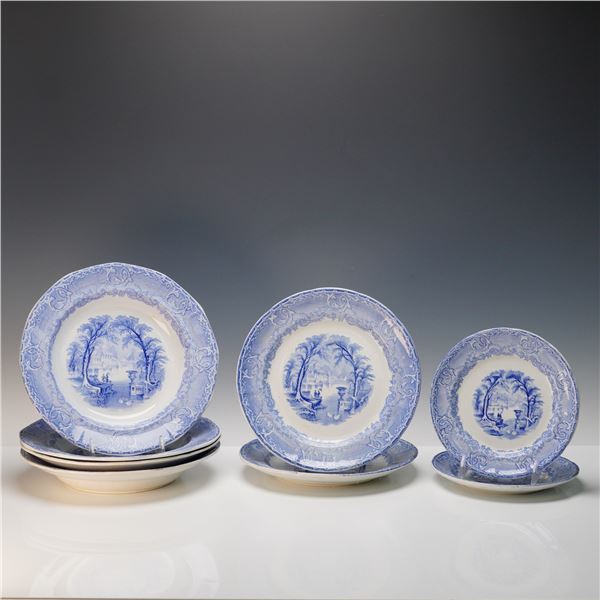 8pc PW & Co Pearl Stoneware Plate Set, Venus