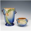 Image 1 : 2pc Roseville Pottery Blue Vases, Pinecone