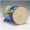 Image 4 : 2pc Roseville Pottery Blue Vases, Pinecone